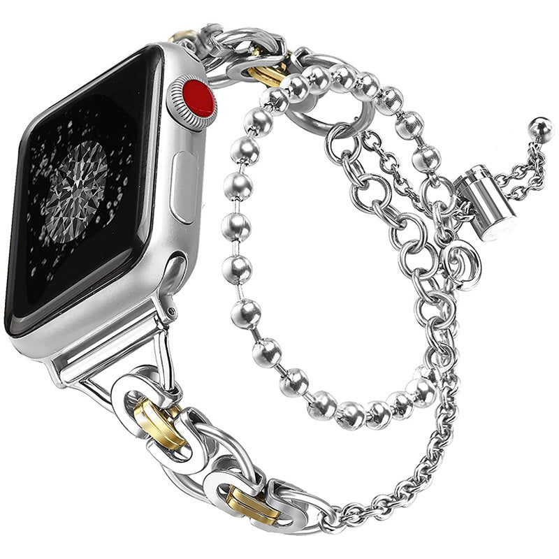 For Apple Watch Series 9 8 7 41mm SE (2023) SE SE (2022) 6 5 4 40mm 3 2 1 38mm Watch Band Stainless Steel Bracelet Wristband Strap For Apple Watch Series 9 8 7 41mm SE (2023) SE SE (2022) 6 5 4 40mm 3 2 1 38mm Watch Band Stainless Steel Bracelet Wristband Strap